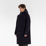 CAPPOTTO CAMMELLO CON CAPPUCCIO / BLU NAVY