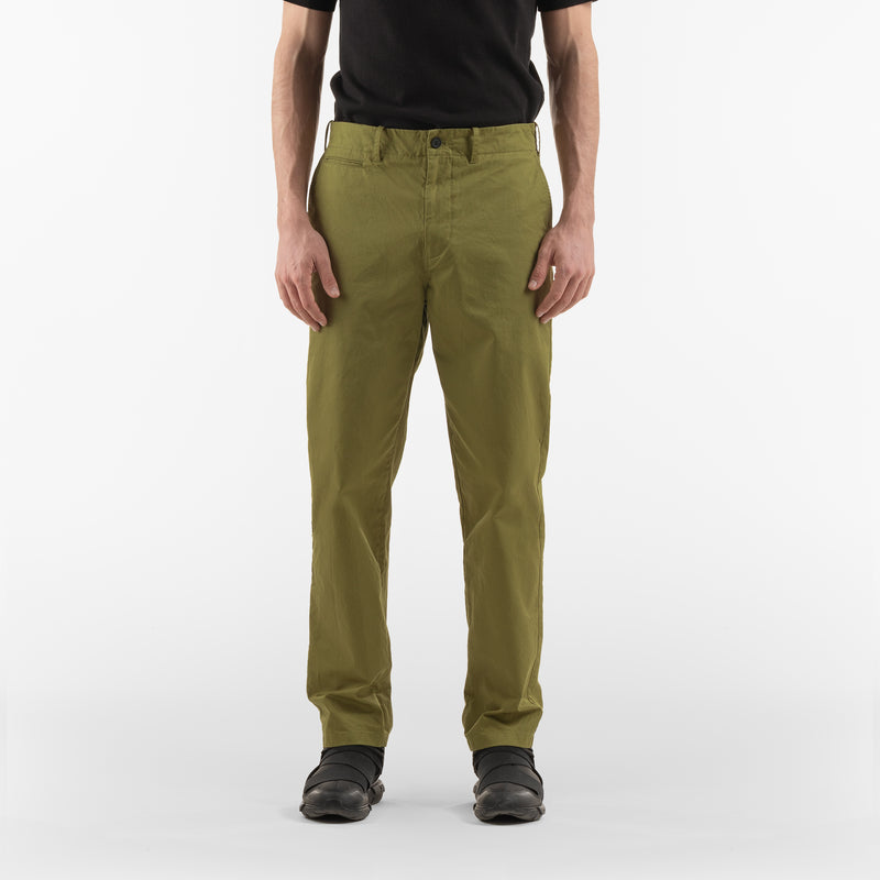 Fronte di BIO GABARDINE CHINO / VERDE RANA