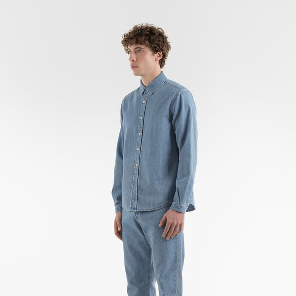 TERSE DENIM SHIRT / DENIM CHIARO