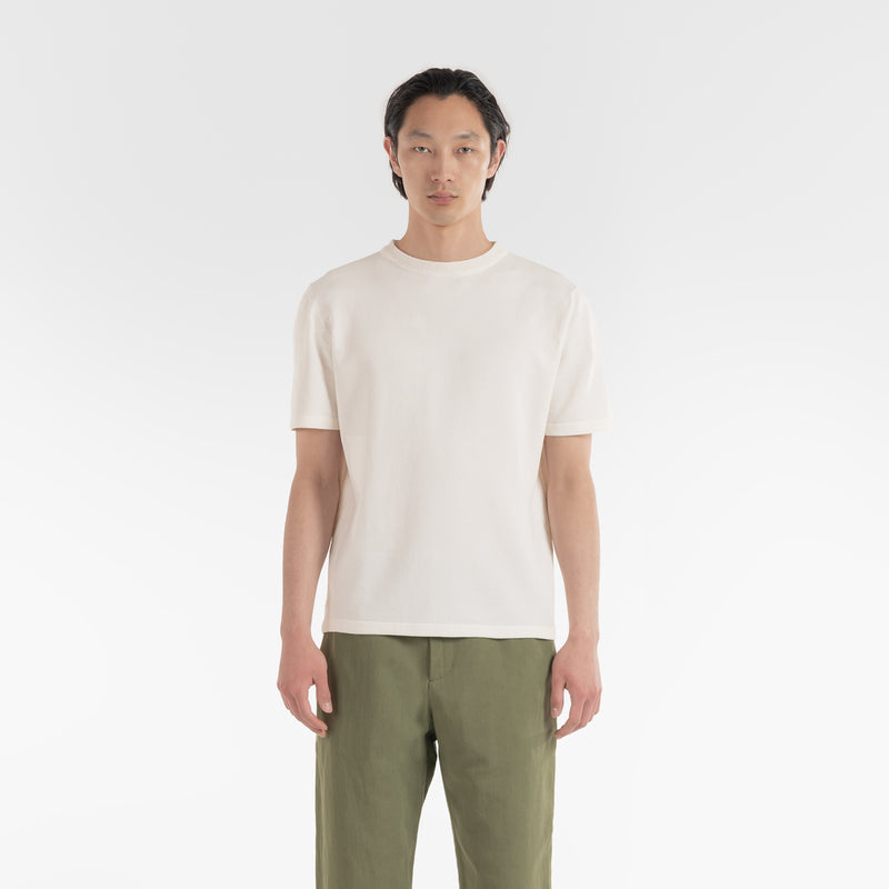 T-SHIRT ORIGAMI / BIANCO NATURALE