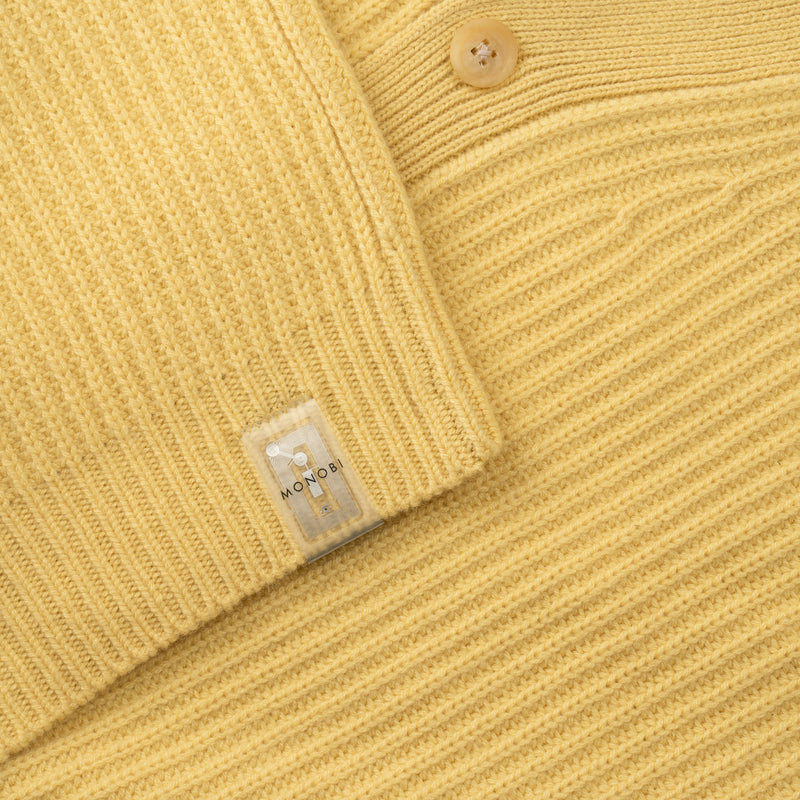 Dettaglio etichetta NFC di PURE CASHMERE TIMELESS CARDIGAN 5G / SUN