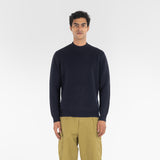 PURE CASHMERE MOCK NECK SWEATER 7G / BELUGA