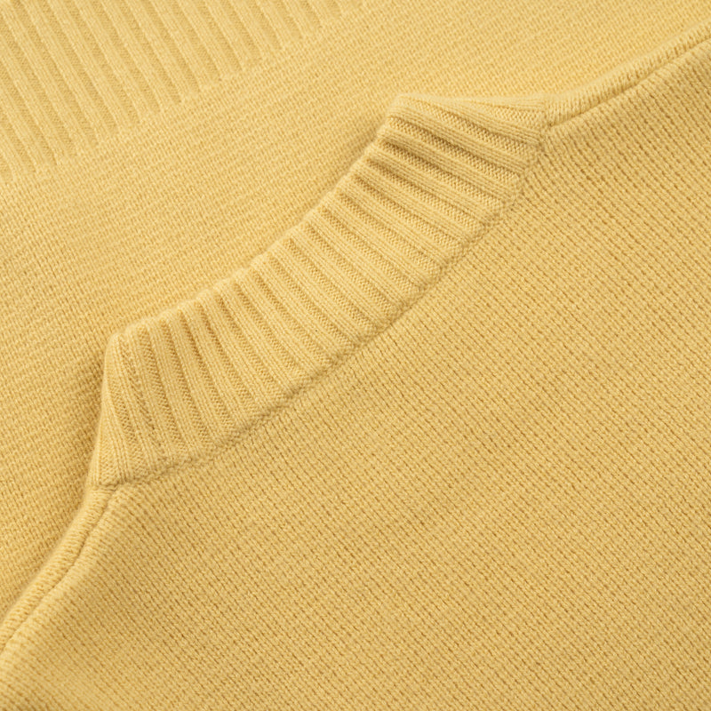 PURE CASHMERE MOCK NECK SWEATER 7G / SUN