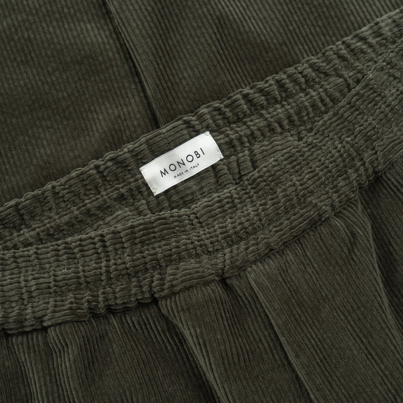 AGELESS CORDUROY PANTS / VERDE MILITARE