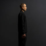 BOMBER IN MAGLIA IBRIDA / NERO