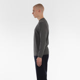 Side of COTTON CASHMERE WHOLEGARMENT 18G / GRIGIO MELANGE sweater