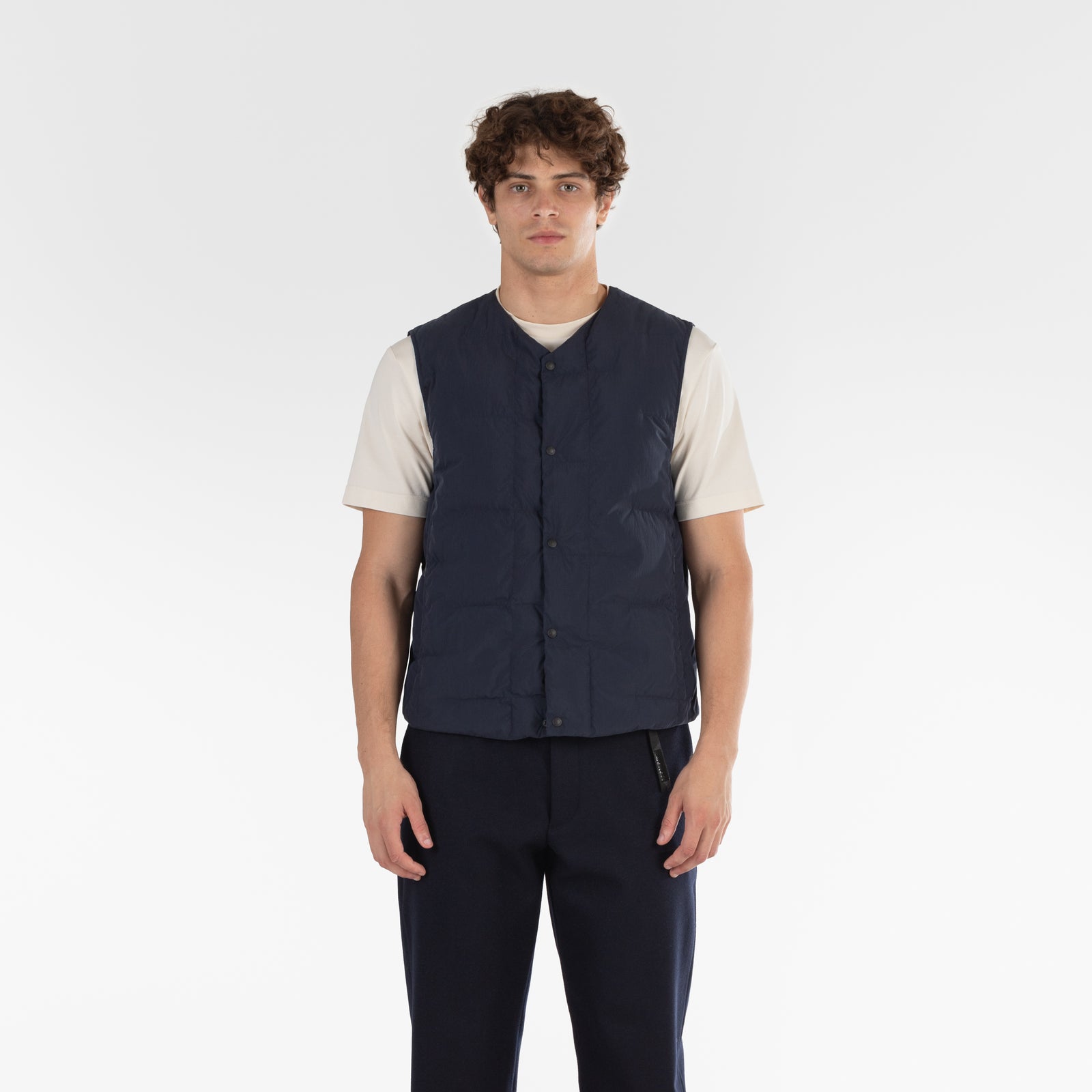 90s USPS 中綿 ワーク ベスト USA製 Neptune Garment ECO POP VEST / NAVY BLUE – Monobi