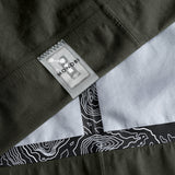 NFC tag detail of 3LAYER COTTON RAINPARKA / VERDE MILITARE