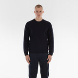 Front of PURE CASHMERE FISHERMAN RIB 5G / BELUGA jumper