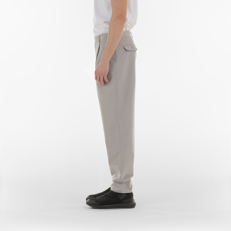 Side of BIO COTTON TROUSERS / GHIACCIO