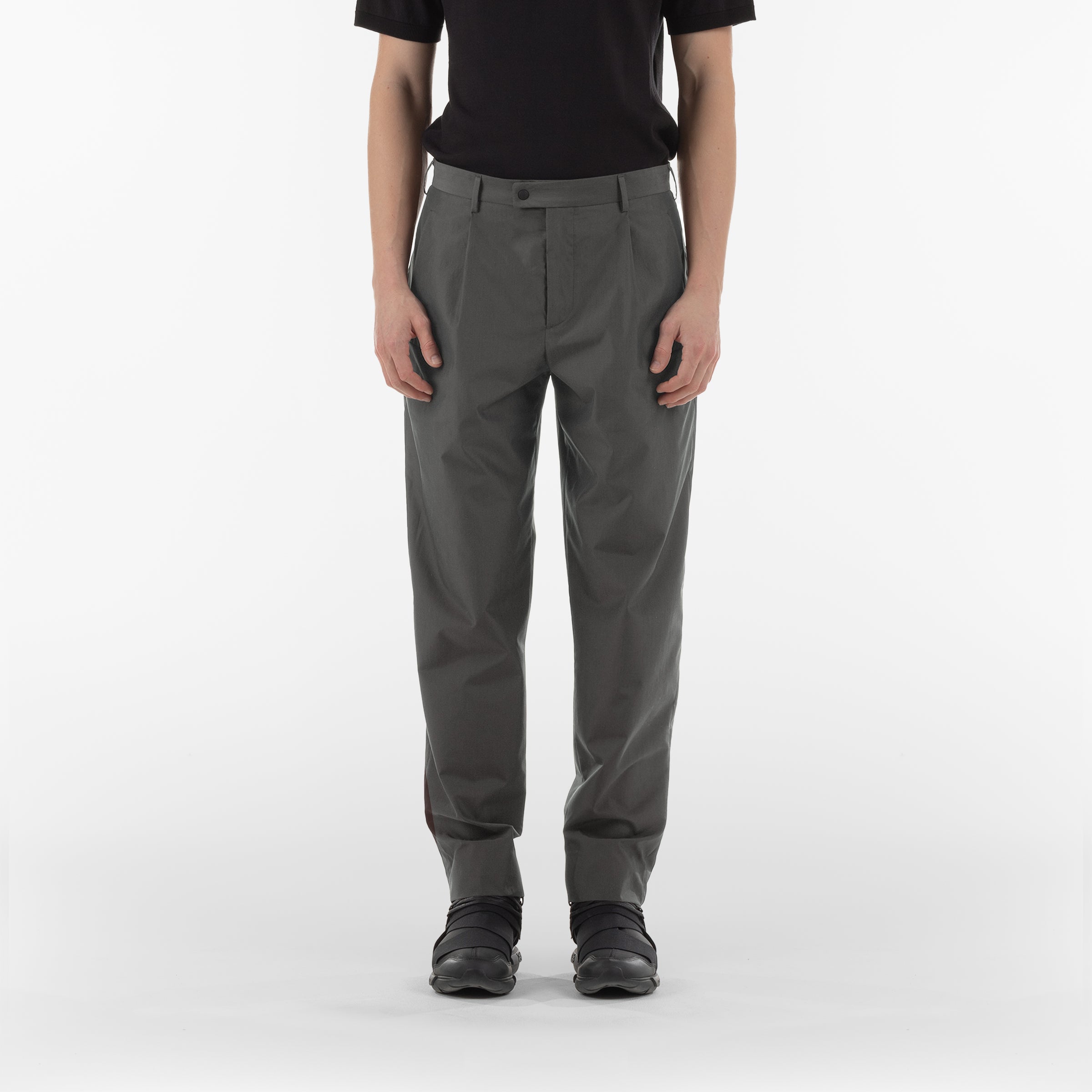 BIO COTTON TROUSERS / DARK GREY – Monobi