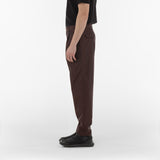 Side of BIO COTTON TROUSERS / CIOCCOLATO