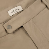 button and closure datils of BIO COTTON TROUSERS / BEIGE