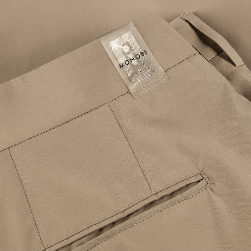 NFC tag detail of BIO COTTON TROUSERS / BEIGE