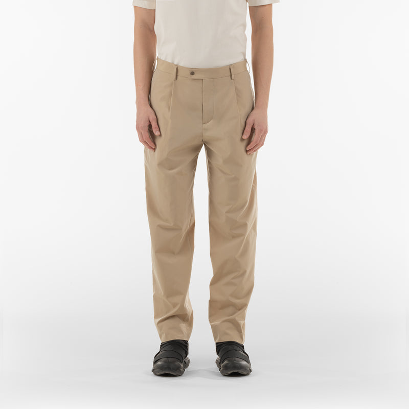 BIO COTTON TROUSERS / BEIGE