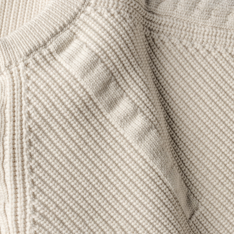 fabric detail of PEARLISED 5G / NATURALE jumper