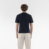 ORGANIC COTTON WHOLEGARMENT TSHIRT / NAVY BLUE