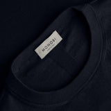 ORGANIC COTTON WHOLEGARMENT TSHIRT / NAVY BLUE