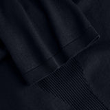 ORGANIC COTTON WHOLEGARMENT TSHIRT / NAVY BLUE