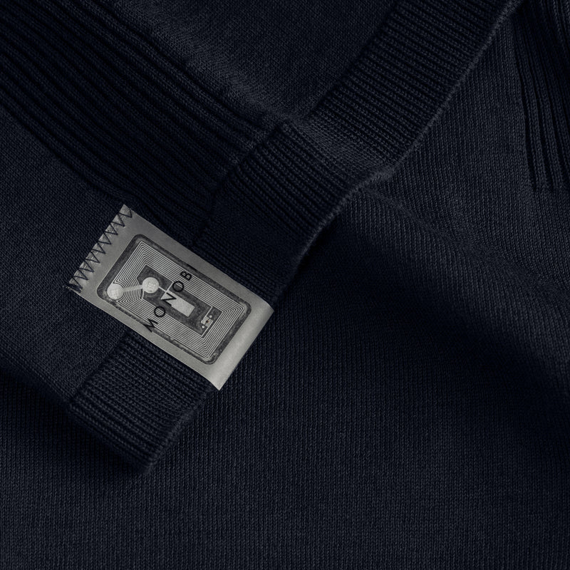 ORGANIC COTTON WHOLEGARMENT TSHIRT / NAVY BLUE