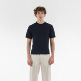 ORGANIC COTTON WHOLEGARMENT TSHIRT / NAVY BLUE