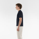 ORGANIC COTTON WHOLEGARMENT TSHIRT / NAVY BLUE