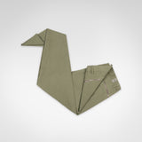 ORIGAMI PANTS / VERDE SALVIA folded as a crane origami