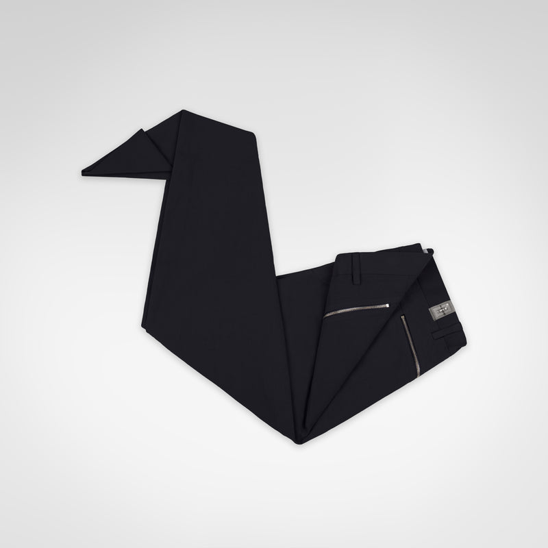 ORIGAMI PANTS / INCHIOSTRO folded as a crane origami