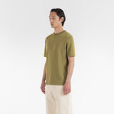 3/4 position OF ORIGAMI TEE / VERDE SALVIA t-shirt