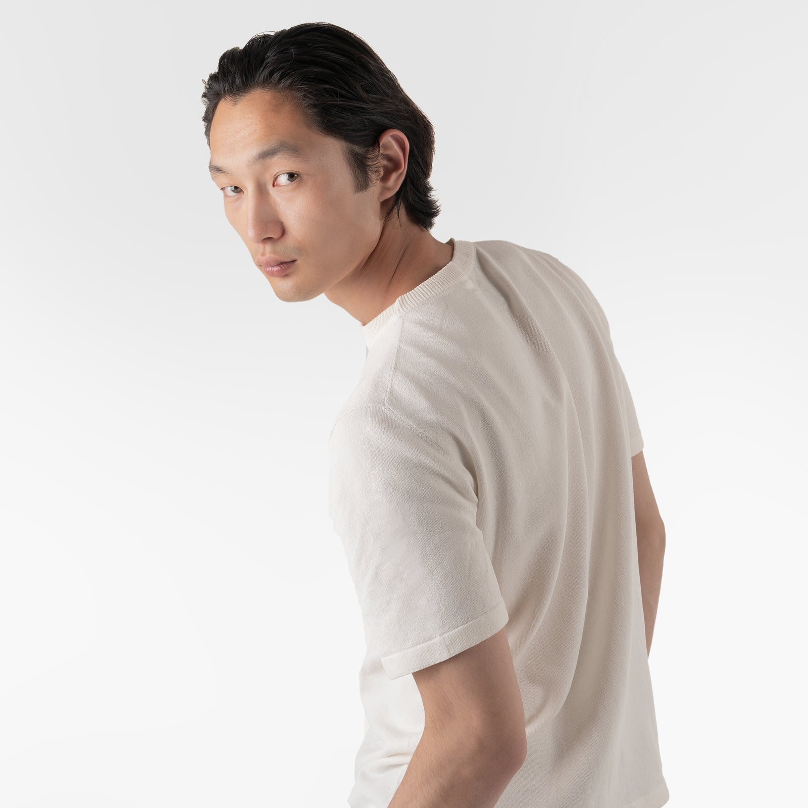 ORIGAMI TEE / NATURAL WHITE – Monobi