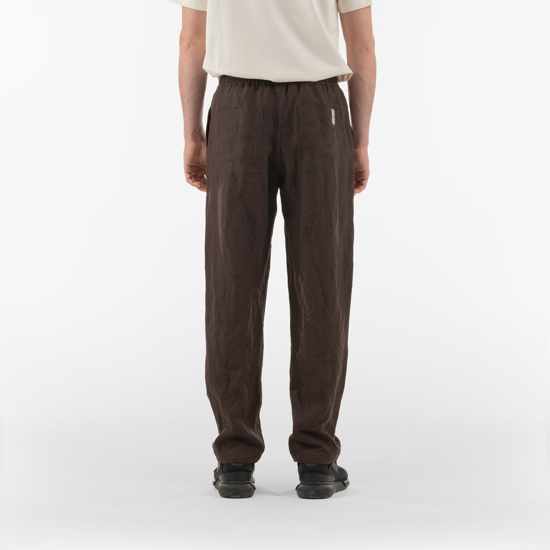 EASY LINEN PANTS / CIOCCOLATO