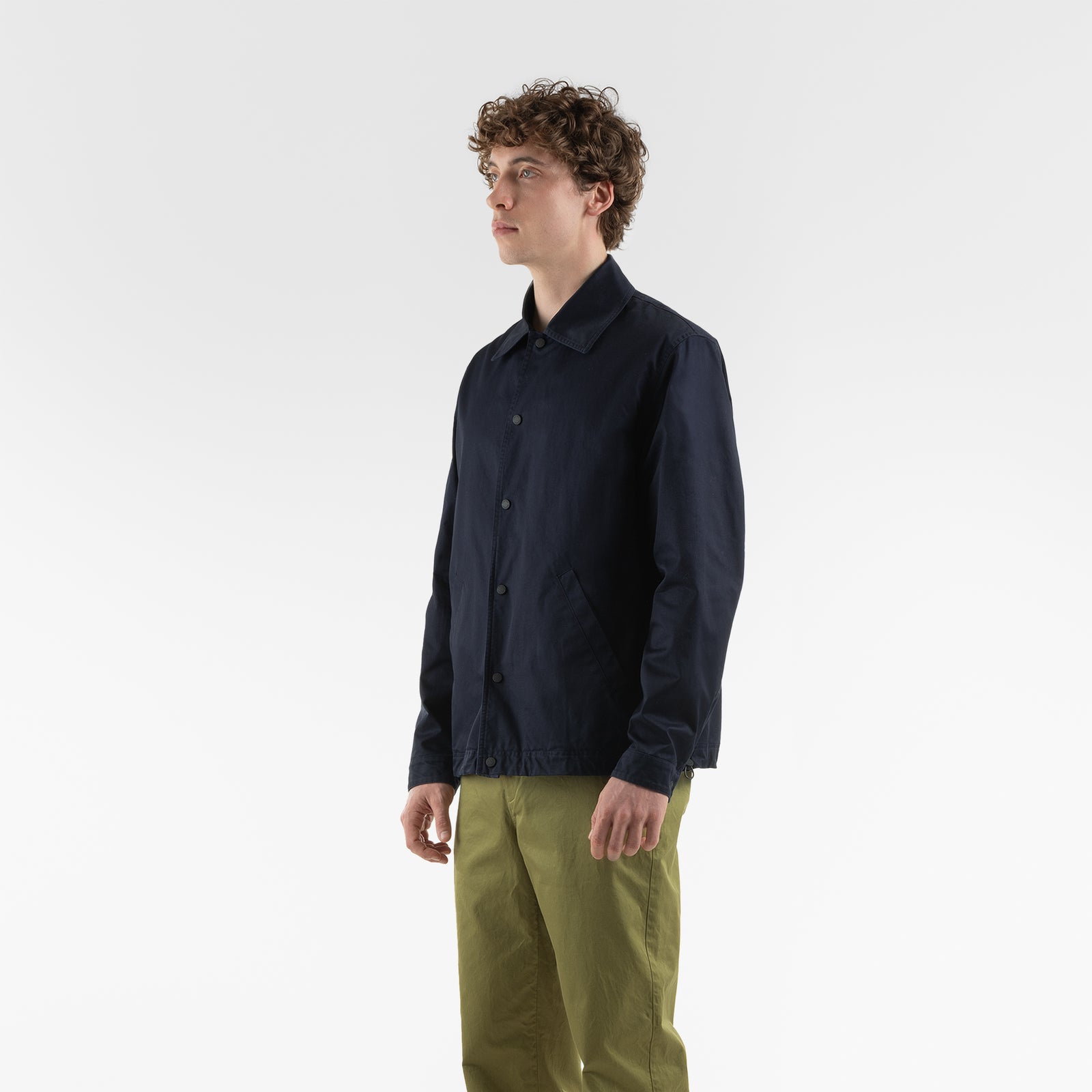 BIO GABARDINE COACH JACKET / NAVY BLUE – Monobi