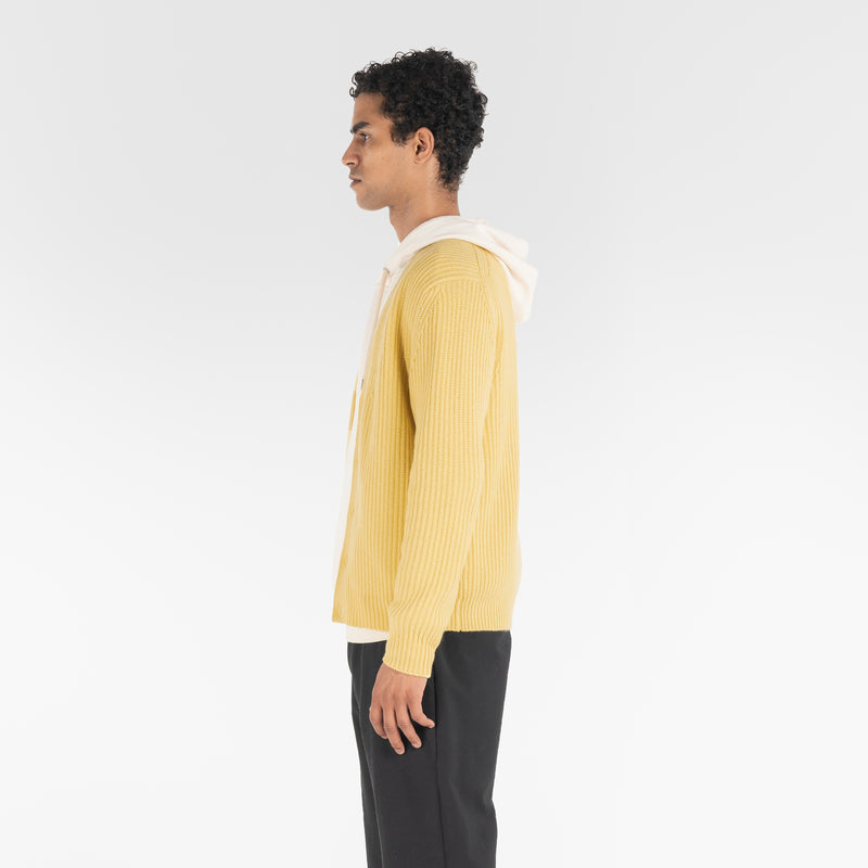 PURE CASHMERE TIMELESS CARDIGAN 5G / SUN