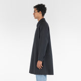 side position of SUPER WOOL LONG COAT / BLU SCURO