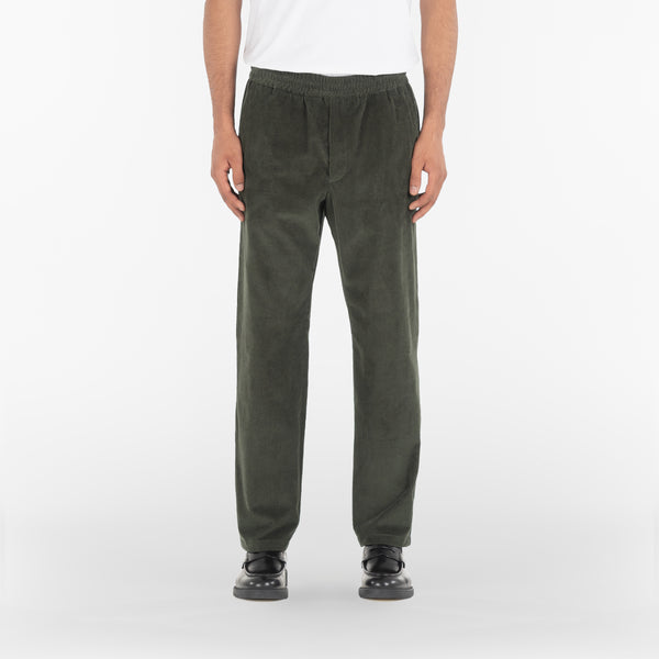 AGELESS CORDUROY PANTS / VERDE MILITARE