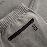 HYBRID KNIT PANTS / LIGHT GREY