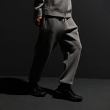 HYBRID KNIT PANTS / LIGHT GREY