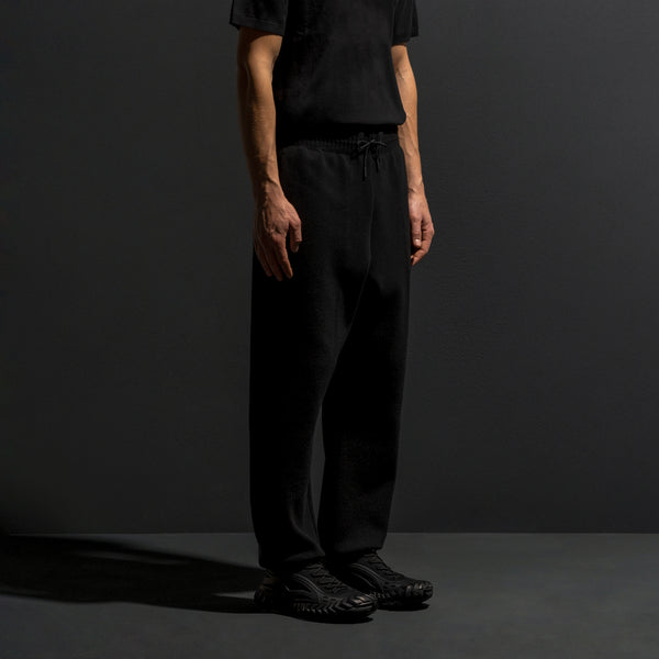 HYBRID KNIT PANTS / BLACK