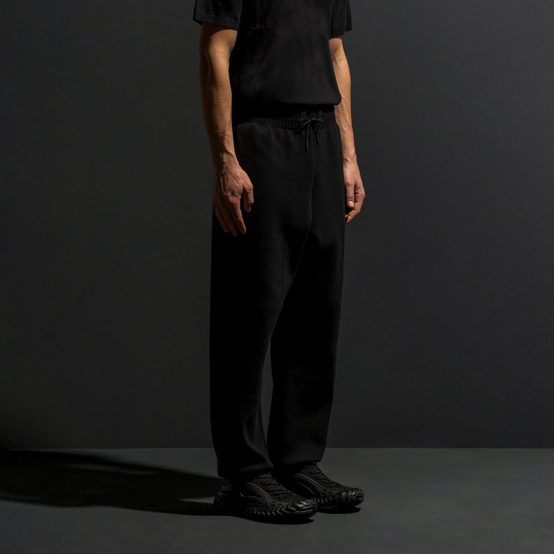 HYBRID KNIT PANTS / BLACK