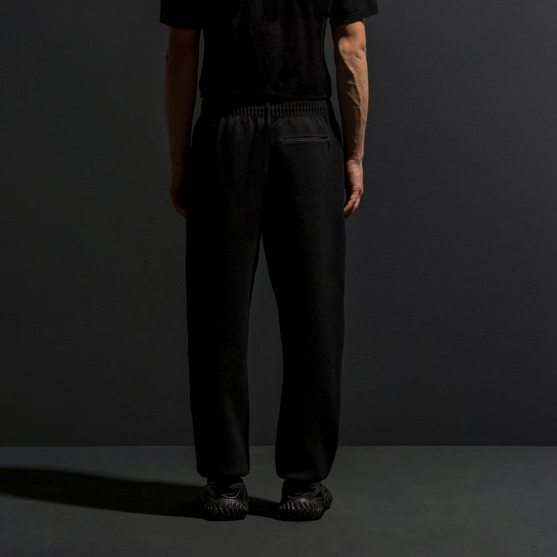 HYBRID KNIT PANTS / BLACK