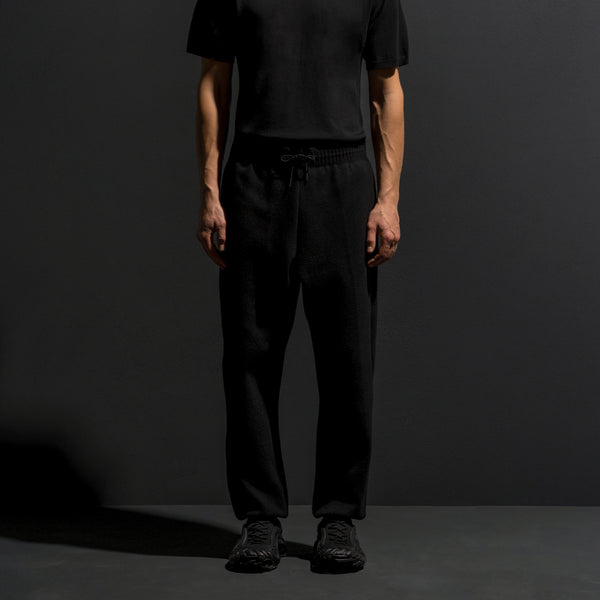 HYBRID KNIT PANTS / BLACK