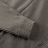 HYBRID KNIT BOMBER / LIGHT GREY