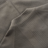 HYBRID KNIT BOMBER / LIGHT GREY