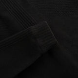 HYBRID KNIT BOMBER / BLACK
