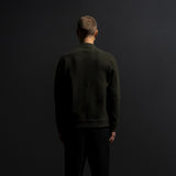 HYBRID KNIT BOMBER / MILITARY GREEN