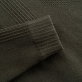 HYBRID KNIT BOMBER / MILITARY GREEN