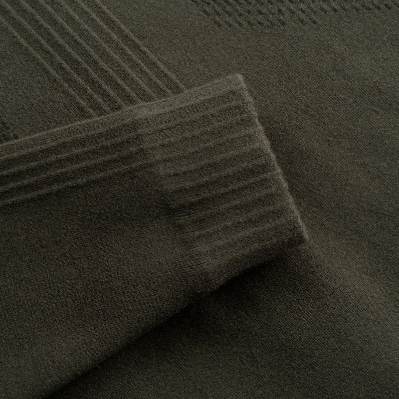 HYBRID KNIT BOMBER / MILITARY GREEN