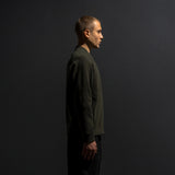 HYBRID KNIT BOMBER / MILITARY GREEN