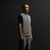 HYBRID KNIT VEST / LIGHT GREY