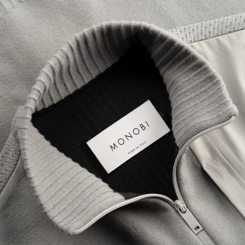 HYBRID KNIT VEST / LIGHT GREY